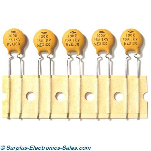 100pF Ceramic Capacitor Pkg/5